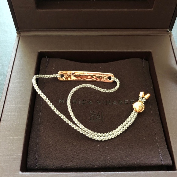 Monica Vinader Havana Bracelet Silver Cord - Picture 2 of 6